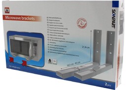 Scanpart 7300005510 uchwyt do kuchenki mikrofalowej, biały