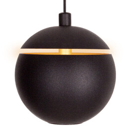 COMETSHINE lampa wiszaca czarna złota okrągły LED 8W