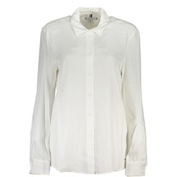 BIAŁA KOSZULA DAMSKA Z DŁUGIM RĘKAWEM TOMMY HILFIGER