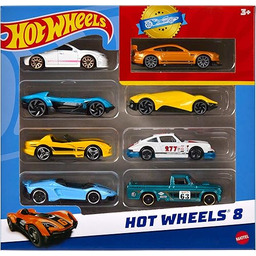 Hot Wheels Zestaw 8 podstawowych pojazdów w skali