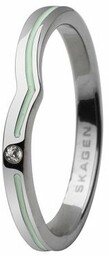 Biżuteria SKAGEN JRSA018SS5. Pierścionek, Kolor zielony. Kobieta.