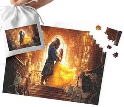 Puzzle - Piękna I Bestia Wzory Z Bajek