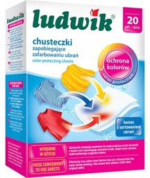 LUDWIK Chusteczki do prania Color (20 sztuk)
