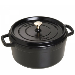 Staub Garnek żeliwny Okrągły 5.2l Czarny La Cocotte
