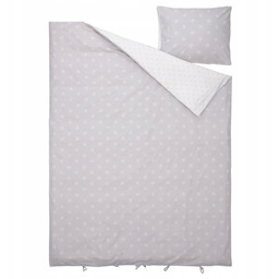 Ikea Nattslanda Pościel 150x200 wielobarwny szary