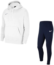 Dres męski bawełniany Nike biały/granatowy CW6894-101 + CW6907-451