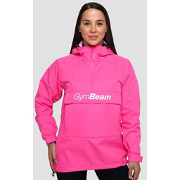 GymBeam Damska kurtka przeciwdeszczowa Smock Fuchsia