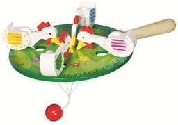 Cztery kury dziobiące ziarno, 53915-goki, zabawki zręcznościowe