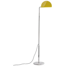 DCW - Mezzaluna Lampa Podłogowa White Marble/Yellow