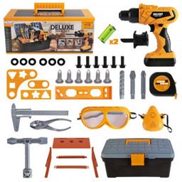 Zestaw Narzędzi Małego Majsterkowicza z Wkrętarką w Walizce