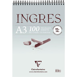 Clairefontaine 96478C Blok spiralny Ingres Pastel 100 arkuszy