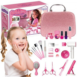 Kosmetyczka Salon Fryzjerski w Kuferku 2w1 43 el