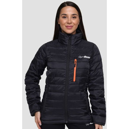 GymBeam Damska kurtka Puffer Black/Orange