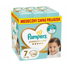 Pieluchy Pampers Premium Care 7 (108 szt)