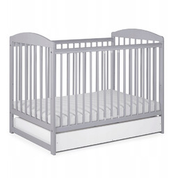 Drewniane łóżeczko dziecięce 120x60 Tomi XV szare