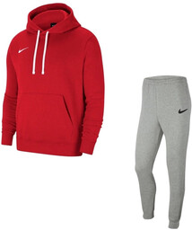 Dres męski bawełniany Nike czerwony/szary CW6894-657 + CW6907-063