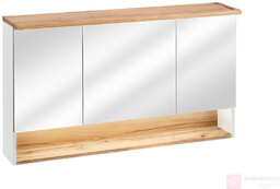 Szafka z lustrem BAHAMA WHITE 843 120 cm