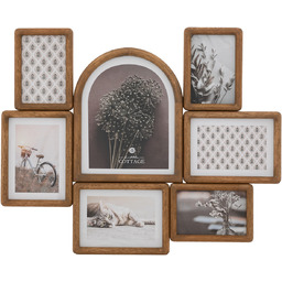 Atmosphera Drewniana multirama na 7 zdjęć FELISA, 57,2