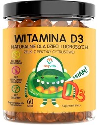 Witamina D3 Naturalne Żelki dla Dzieci i Dorosłych,