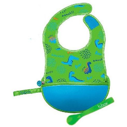 B.BOX Śliniak dla niemowlaka w saszetce Dino Time