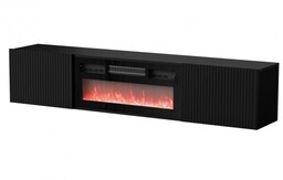 Cama Meble Szafka RTV ROTA 183x35x37 czarny mat