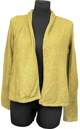 Laura Ashley Kardigan Damski Ciepły Wygodny Stylowy Żółty