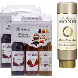 2x Zestaw kawowy Konesso Monin 3x250 ml -