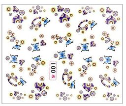Naklejki wodne do paznokci wzory Nr 001