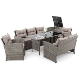 Zestaw mebli ogrodowych z technorattanu 7os. MARSYLIA BIG