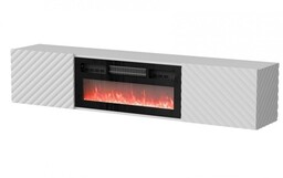 Cama Meble Szafka RTV LARA 183x35x37 biały mat