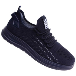 Wsuwane granatowe sneakersy męskie