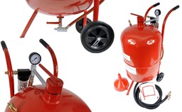 Mobilna piaskarka syfonowa 76l + maska + 8