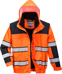 PORTWEST C466 OSTRZEGAWCZA KURTKA ZIMOWA BOMBER 3