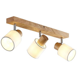 Lindby - Wanessa 3 Lampa Sufitowa Wood/White