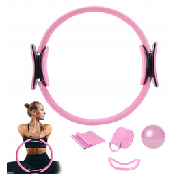 Pilates Zestaw 5w1 Części Różowy Do Treningu Mięśni