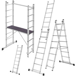 Aluminiowe rusztowanie drabinowe Vadans 370 cm