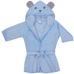 UVIE Ciepły polarowy szlafrok dziecięcy niebieski Soft