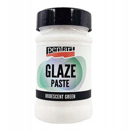 PASTA GLAZE gęsta opalizująca zielona 100ml - Pentart