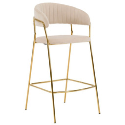 Hoker Glamour MARLO BC-01 Welur Beżowy OUTLET