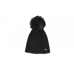 Pikeur Czapka zimowa z pomponem - black