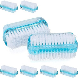 Relaxdays Szczotka do paznokci, zestaw 8-częściowy, dwustronna szczotka