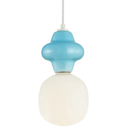 Italux Lampa wisząca do salonu Latera PND-94331-1S-BLU ceramika