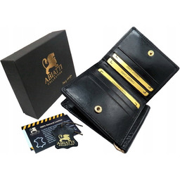 MAŁY EKSKLUZYWNY SKÓRZANY PORTFEL MĘSKI BANKNOTÓWKA OCHRONA KART