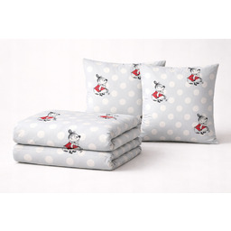 Pościel Mała Mi Muminki Muminek 160x200 bawełniana Bezpieczne