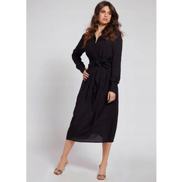 Guess Sukienka Koszulowa Czarna Midi XS 0a5f2* XS