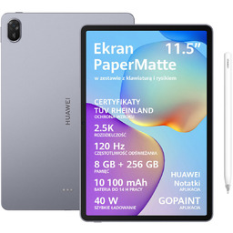 Huawei MatePad 11,5" 2025 PaperMatte 8/256GB WiFi szary