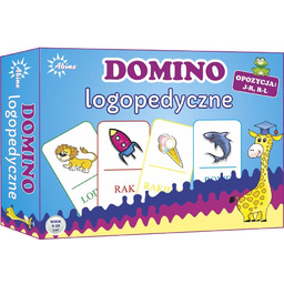 Gra Domino Logopedyczne J-R R-L, gra edukacyjna,Abino