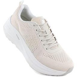 Półbuty sportowe damskie na platformie beżowe Rieker W4101-60