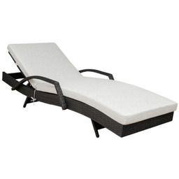 Leżak ogrodowy Redondo, czarny (80200001), meble basenowe