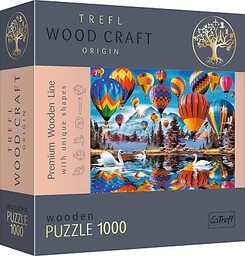 Trefl, Puzzle Wood Craft Kolorowe balony, 1000 el.